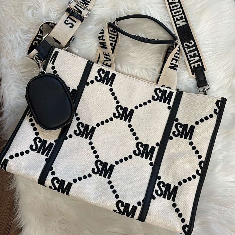 Steve Madden Canvas Book Tote